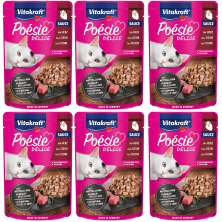 Vitakraft Poesie Delice Salsa Corazón 85g – Sabor irresistible para gatos