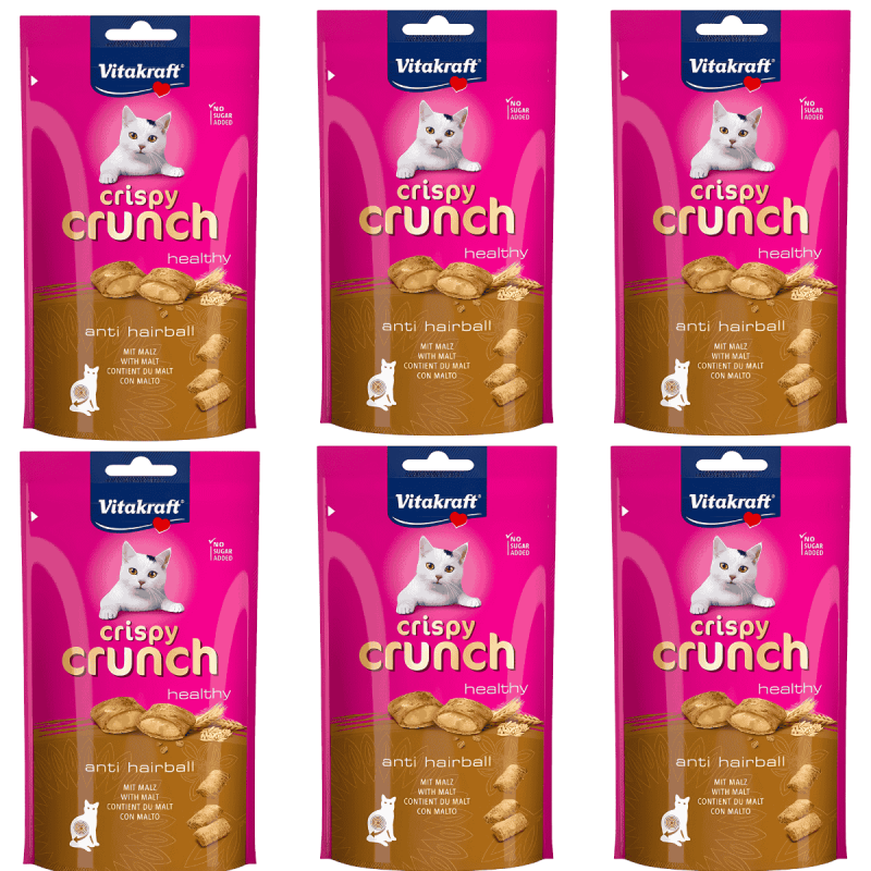 Vitakraft Crispy Crunch Antihairball 60g – Snacks para bolas de pelo