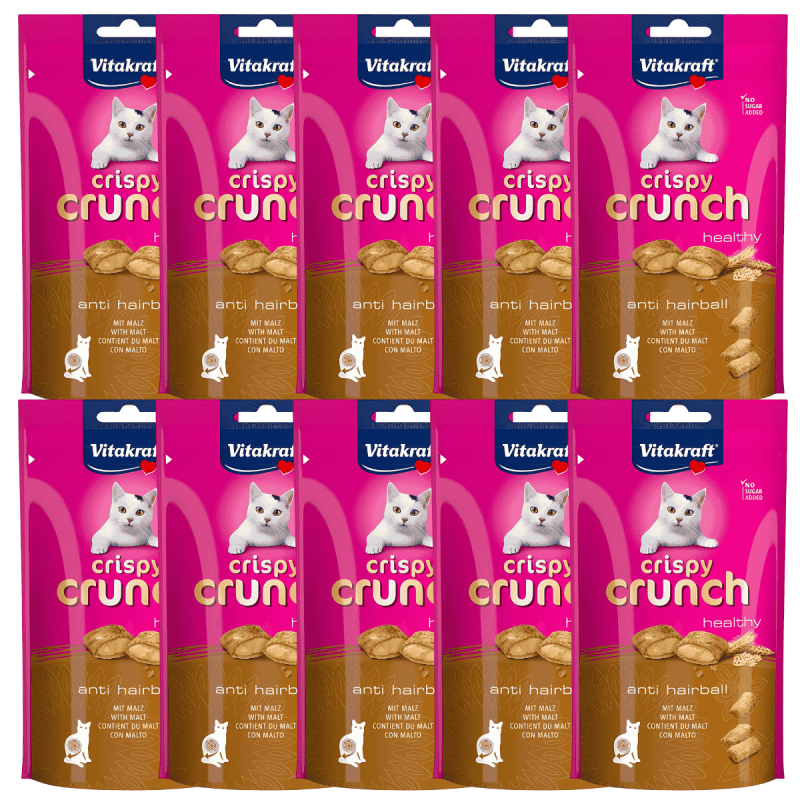 Vitakraft Crispy Crunch Antihairball 60g – Snacks para bolas de pelo