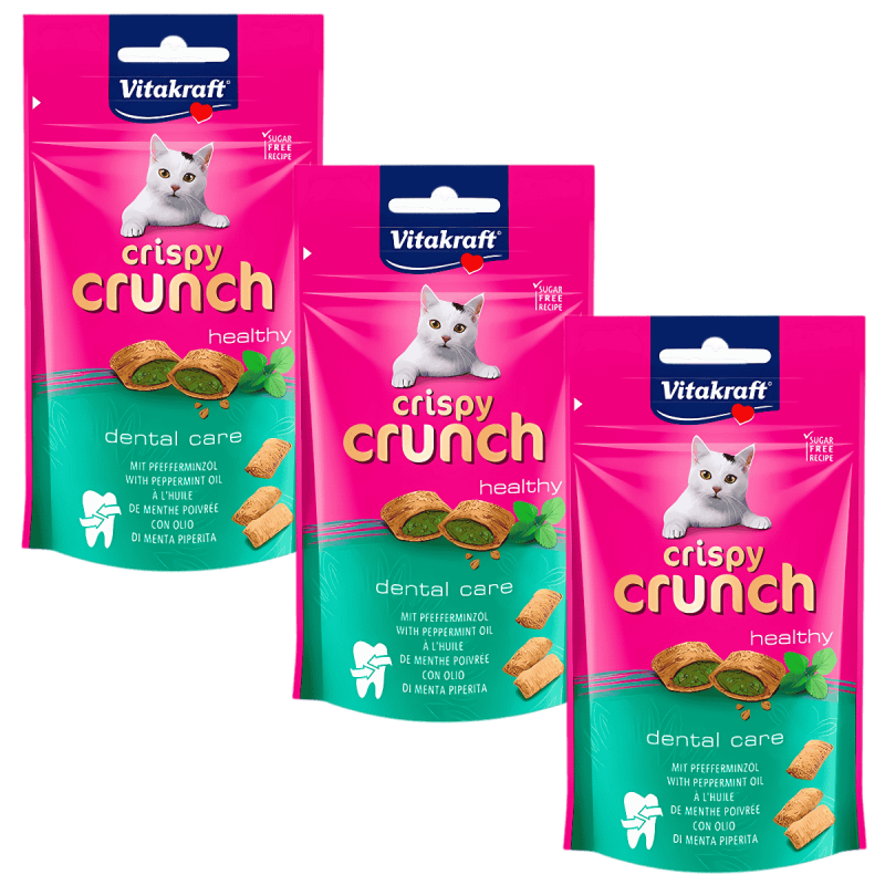 Vitakraft Crispy Crunch Dental Care 60g – Snack para el cuidado dental