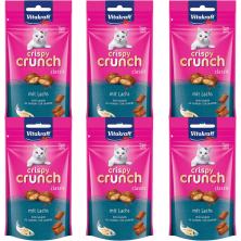 Vitakraft Crispy Crunch Salmón 60g – Snacks crujientes para gatos con salmón
