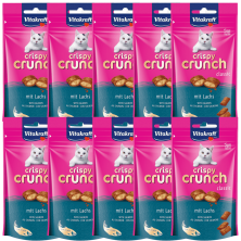 Vitakraft Crispy Crunch Salmón 60g – Snacks crujientes para gatos con salmón