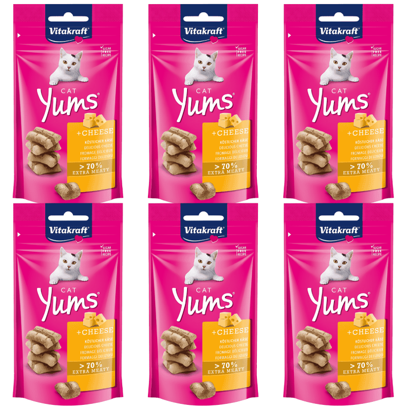 Vitakraft Cat Yums Queso 40g – Snacks irresistibles para gatos