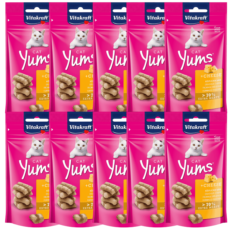 Vitakraft Cat Yums Queso 40g – Snacks irresistibles para gatos