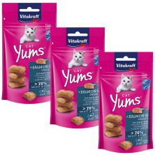 Vitakraft Cat Yums Salmón 40g – Snack jugoso y sabroso para gatos