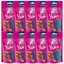 Vitakraft Cat Yums Salmón 40g – Snack jugoso y sabroso para gatos