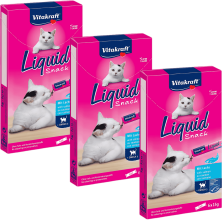 Vitakraft Liquid Snack Salmón con Omega 3 90g – Snack cremoso y saludable para gatos