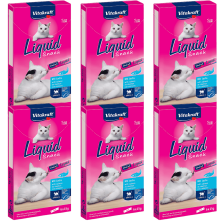 Vitakraft Liquid Snack Salmón con Omega 3 90g – Snack cremoso y saludable para gatos