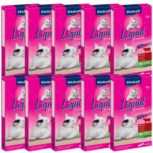 Vitakraft Liquid Snack Ternera con Inulina 90g – Snack cremoso para gatos con prebióticos