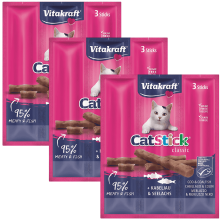 Vitakraft Cat Stick Bacalao y Atún 3x6g – Snack irresistible para gatos