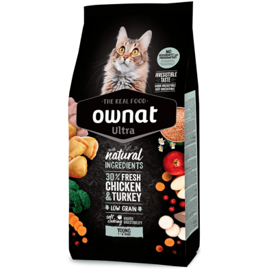 Ownat Ultra Young – Pienso Premium para Gatos Jóvenes 1,5kg y 3kg | supienso.com