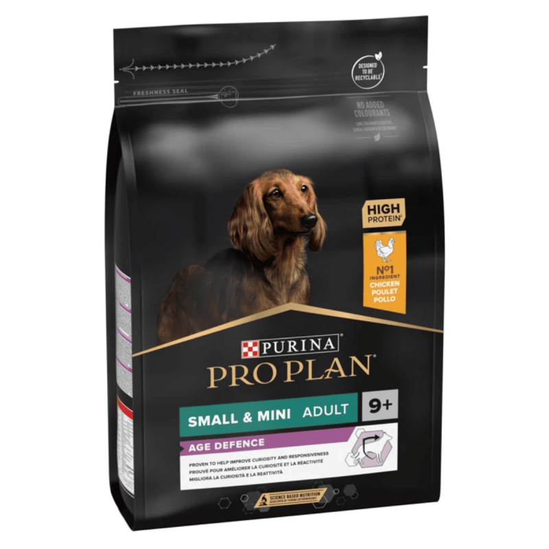 Purina Pro Plan Dog Small&Mini Adult AgeDefend 9+ – Pienso para perros adultos mayores de razas pequeñas