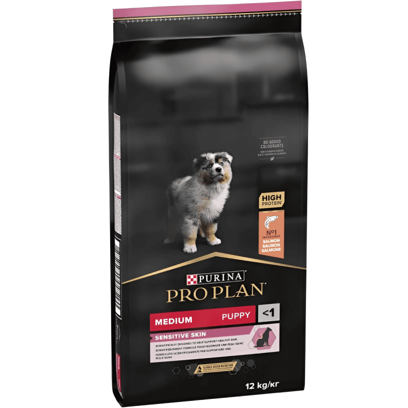 Purina Pro Plan Dog Puppy Medium Skin Salmon – Piel sana y crecimiento óptimo