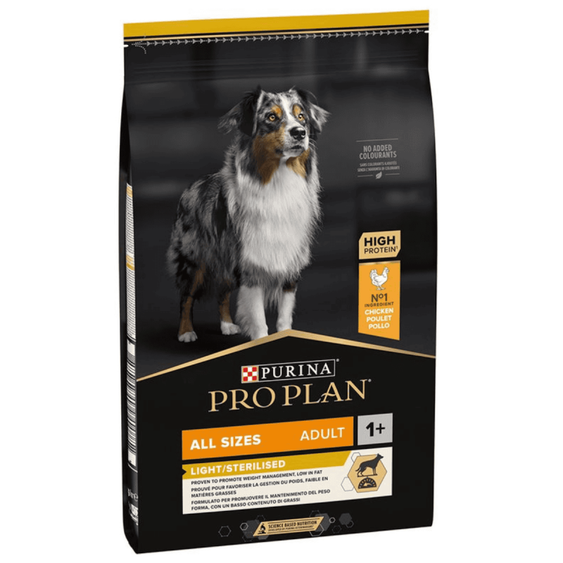Purina Pro Plan All Sizes Adult Light/Sterilized Pollo – Control de peso para perros