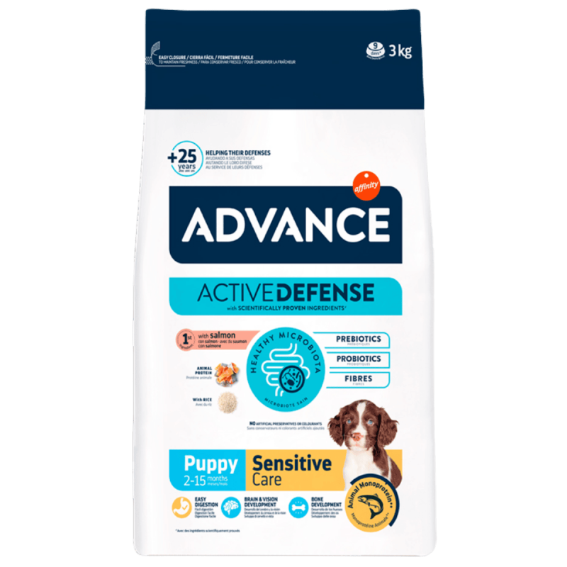 Suplementa la dieta de tu cachorro con Advance Puppy Sensitive.