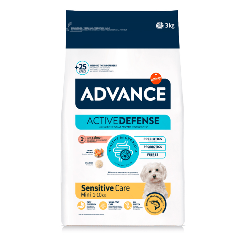 Advance Mini Sensitive Salmón y Arroz | Pienso Perros Pequeños