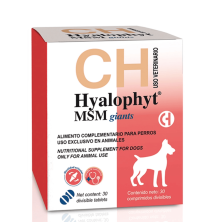 Hyalophyt MSM Razas Gigantes 120 Comprimidos – Suplemento Articular para Perros Grandes