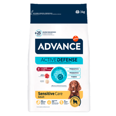 Advance Dog Medium-Maxi Sensitive Lamb & Rice – Pienso Hipoalergénico para Perros de Raza Mediana y Grande