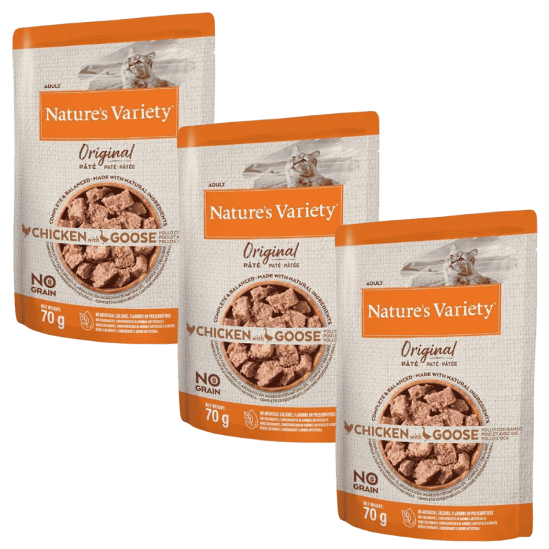 Nature's Variety Original Pollo y Ganso 70g | Paté natural sin cereales para gatos