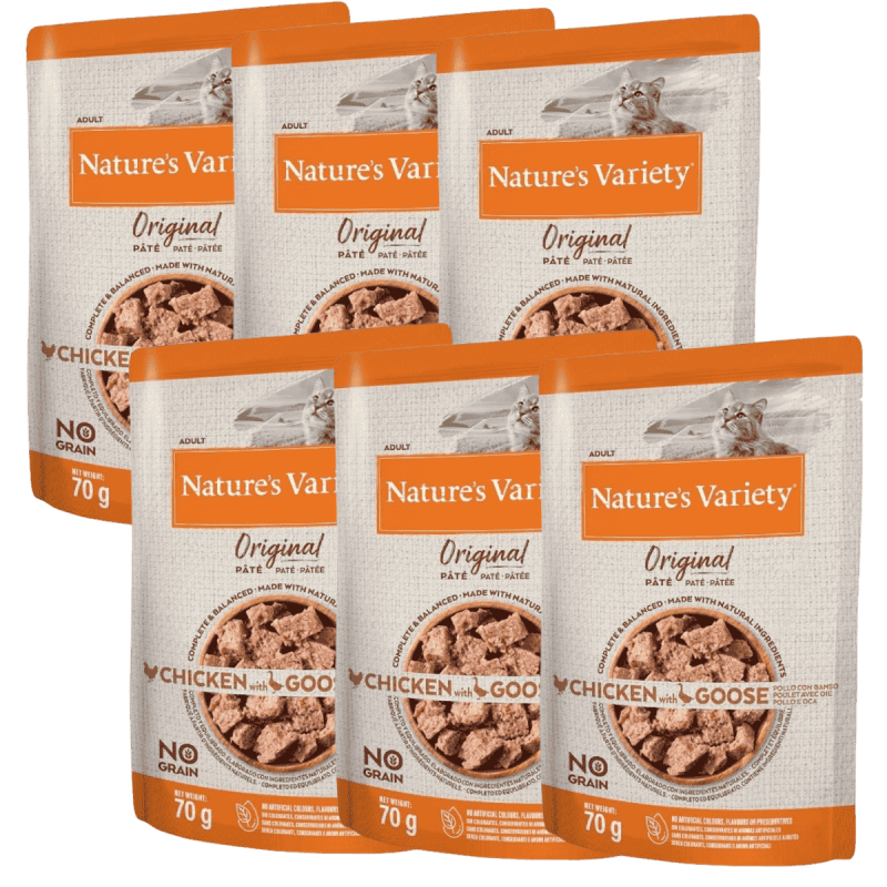 Nature's Variety Original Pollo y Ganso 70g | Paté natural sin cereales para gatos