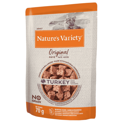 Nature's Variety Original Pavo 70g | Comida húmeda natural para gatos adultos