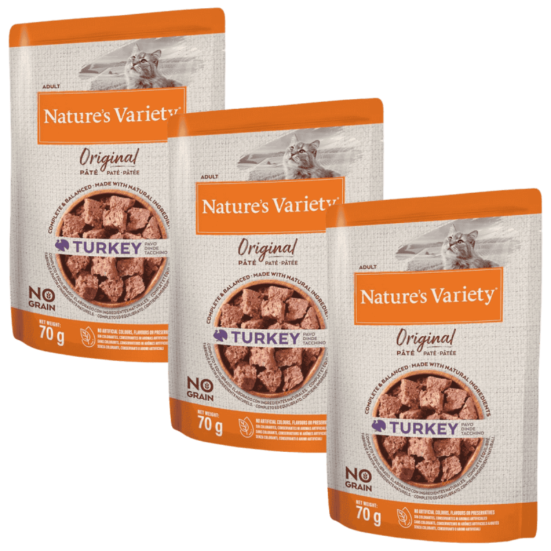 Nature's Variety Original Pavo 70g | Comida húmeda natural para gatos adultos