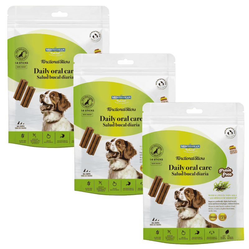 Mediterranean Natural Functional Snacks Salud Bucal | Cuidado Oral para Perros