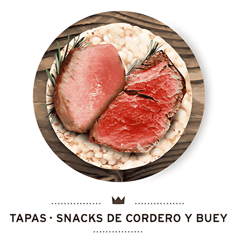 Mediterranean Natural Tapas Grain Free Cordero y Buey 150 gr | Snack Natural sin Cereales