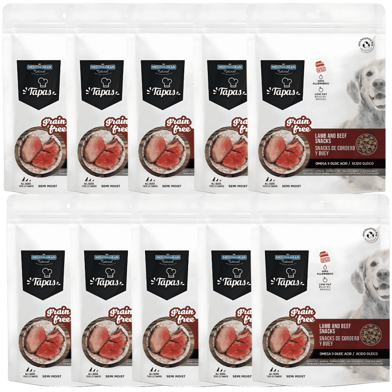 Mediterranean Natural Tapas Grain Free Cordero y Buey 150 gr | Snack Natural sin Cereales