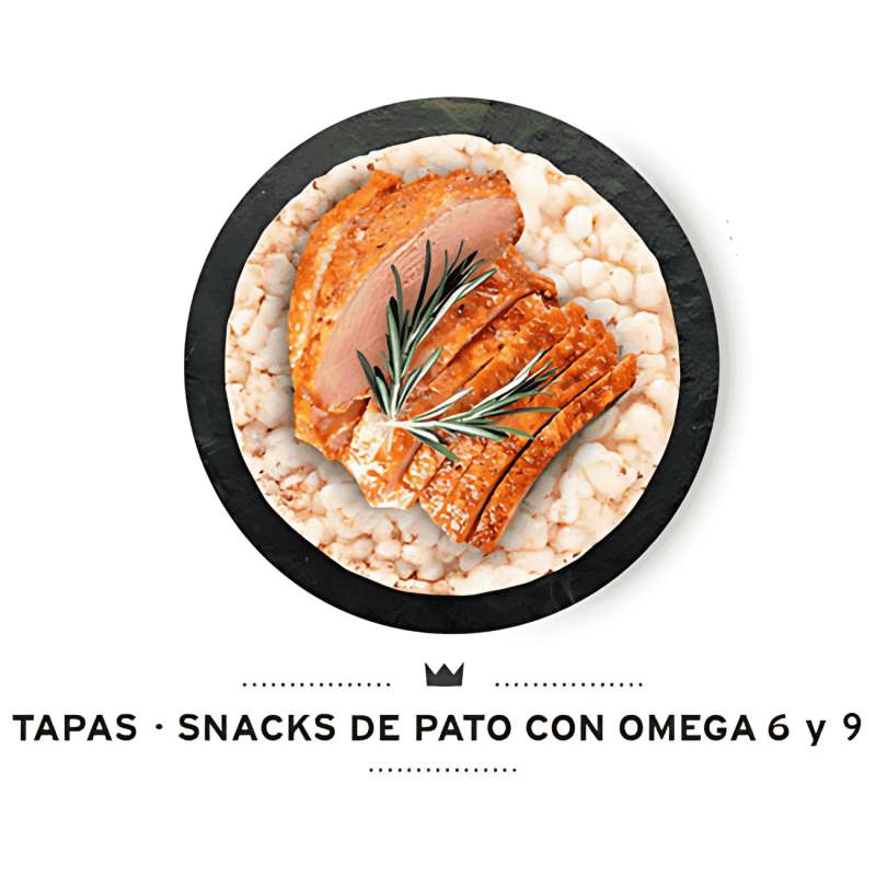 Mediterranean Natural Tapas Grain Free Pato con Omega 3 y 6 - 150 gr | Snack Saludable
