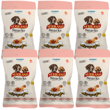 Mediterranean Natural Snacks Serrano Pavo 85 gr | Snack Natural para Perros