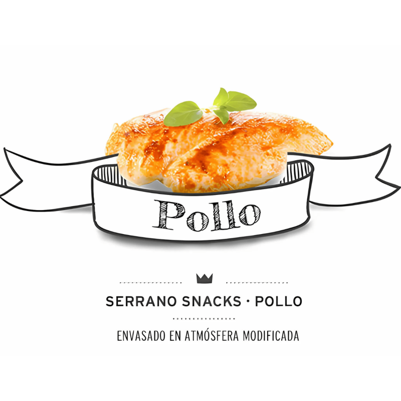Mediterranean Natural Snacks Serrano Pollo 85 gr | Snack Natural para Perros