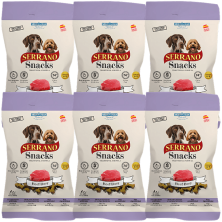 Mediterranean Natural Snacks Serrano Buey 85 gr | Snack Natural para Perros