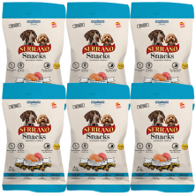 Mediterranean Natural Snacks Serrano Salmón 85 gr | Snack Natural para Perros