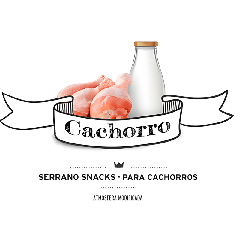 Mediterranean Natural Snacks Serrano Cachorro 85 gr | Snack Natural para Perros