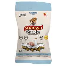 Mediterranean Natural Snacks Serrano Cachorro 85 gr | Snack Natural para Perros