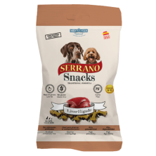 Mediterranean Natural Snacks Serrano Hígado 85 gr | Snack Natural para Perros