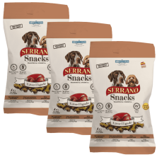 Mediterranean Natural Snacks Serrano Hígado 85 gr | Snack Natural para Perros