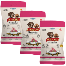 Mediterranean Natural Snacks Serrano Cordero 85 gr | Snack Natural para Perros