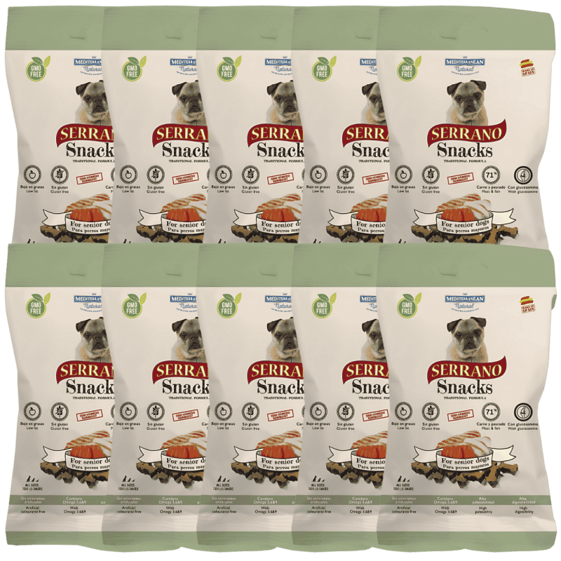 Mediterranean Natural Snacks Serrano Senior 85 gr | Snack Natural para Perros Senior