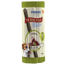 Mediterranean Natural Snacks Serrano Barritas Cordero 16 Uds | Snack Natural para Perros