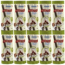 Mediterranean Natural Snacks Serrano Barritas Cordero 16 Uds | Snack Natural para Perros