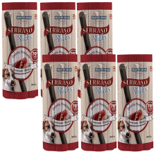 Mediterranean Natural Snacks Serrano Barritas Jamón 16 Uds | Snack Natural para Perros