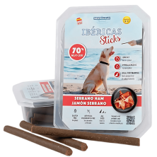 Mediterranean Natural Ibéricas Sticks Jamón Serrano 350 gr y 800 gr | Snack Natural para Perros