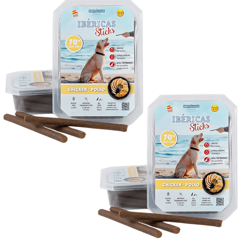 Mediterranean Natural Ibéricas Sticks Pollo 350 gr y 800 gr | Snack Natural para Perros