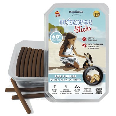 Mediterranean Natural Ibéricas Sticks Cachorros 350 gr y 800 gr | Snack Natural para Perros
