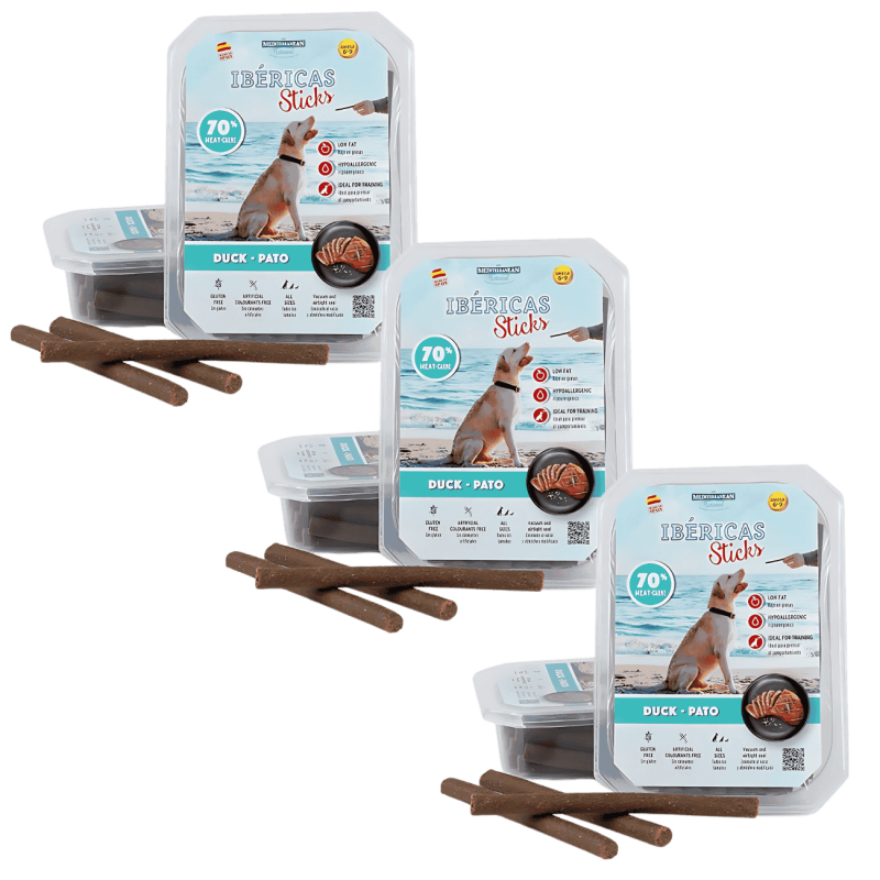 Mediterranean Natural Ibéricas Sticks Pato 350 gr y 800 gr | Snack Natural para Perros