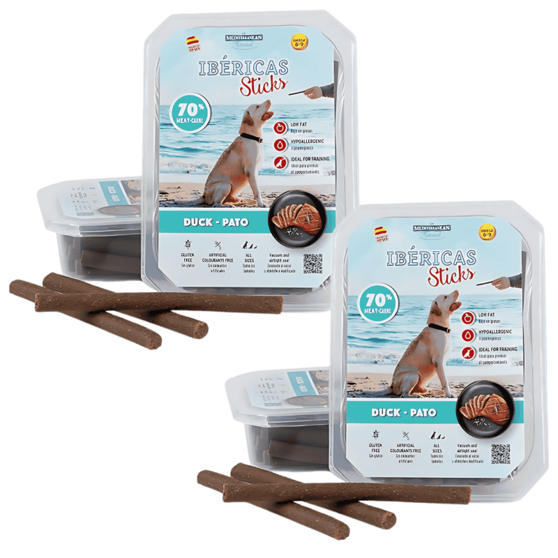 Mediterranean Natural Ibéricas Sticks Pato 350 gr y 800 gr | Snack Natural para Perros
