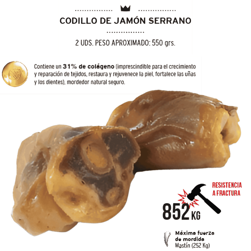 Mediterranean Natural Medio Codillo 550g (2 Uds) | Snack Natural para Perros