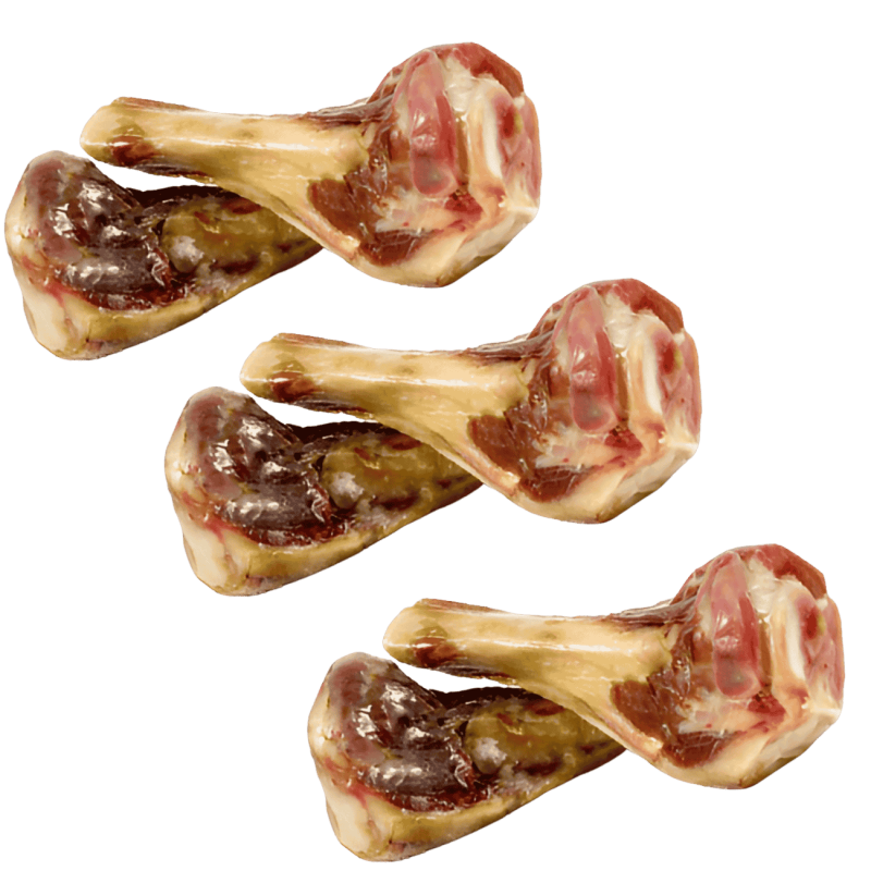 Mediterranean Natural 2x Medio Hueso Jamón 370 gr | Huesos Naturales para Perros